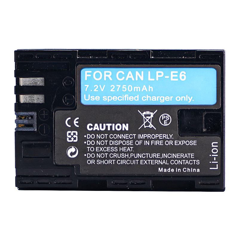 Compatible with Canon EOS 80D, 90D, 5D3, 5D4, 6D2, 7D, R5, R6, LP-E6, and LP-E6N Batteries.