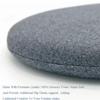 30cm/35cm/40cm/45cm Memory Foam Sitzkissen Rund Schmerzlinderung Kreis Stuhlkissen mit Abnehmbarem Bezug Sitzkissen Matte Pouf für Erwachsene