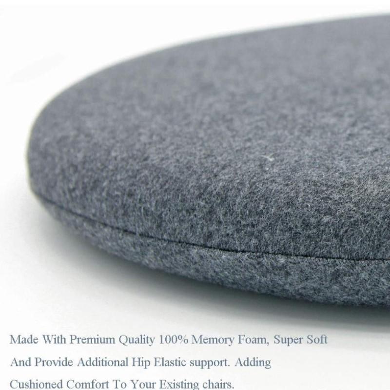 30cm/35cm/40cm/45cm Memory Foam Sitzkissen Rund Schmerzlinderung Kreis Stuhlkissen mit Abnehmbarem Bezug Sitzkissen Matte Pouf für Erwachsene