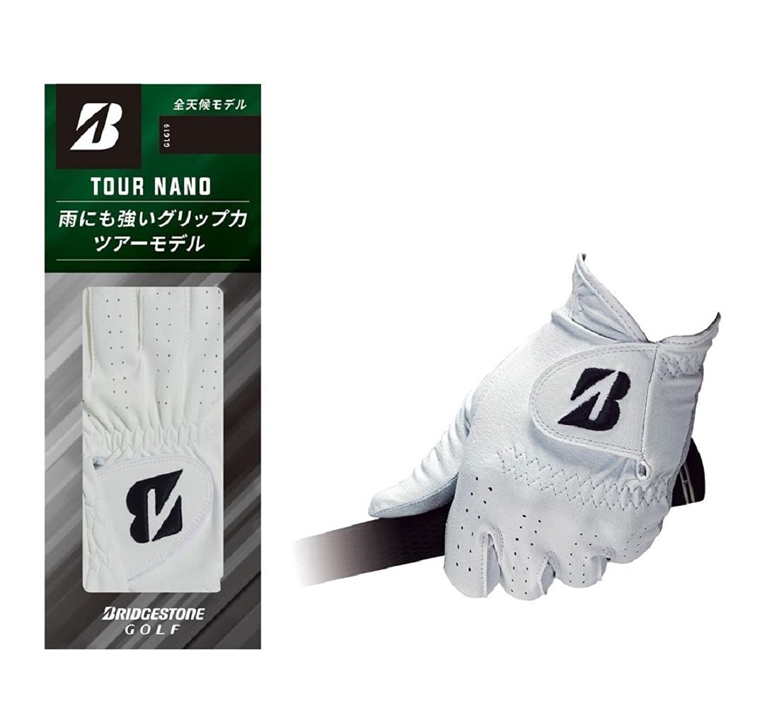 

Перчатки для гольфа BRIDGESTONE TOUR NANO GLG19 Мужские Белые 24см