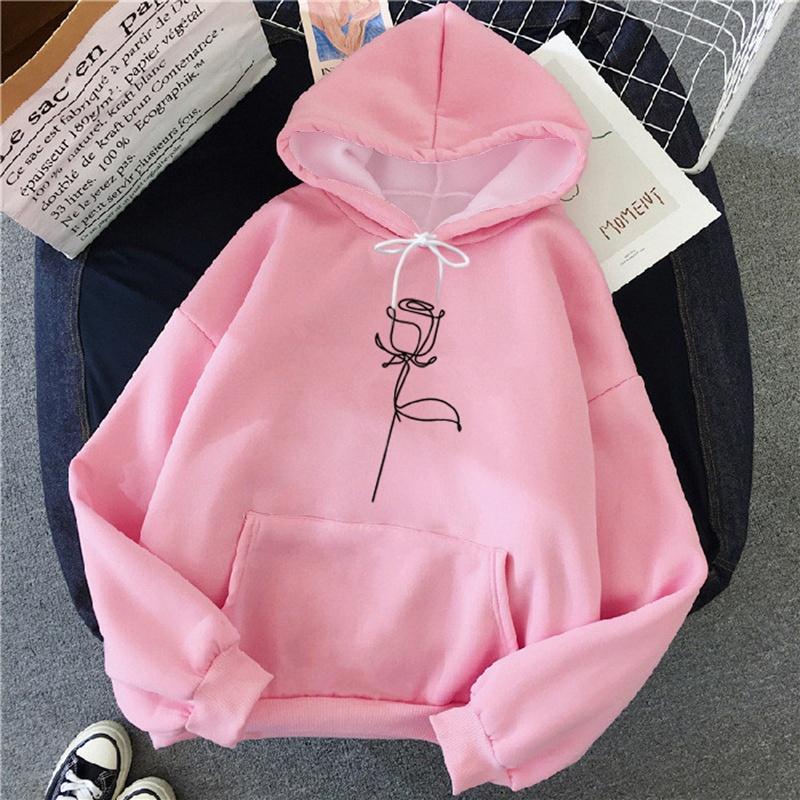 2025 Autumn/Winter Fashionable Flower 3D Printed Women's Hoodie Sports Harajuku Casual Loose Comfortable Daily Long Sleeve Top