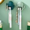 Wall Mounted Cactus Toothbrush Holder Suction Cartoon Rack Shelf Supplies for Bathroom Room Bedroom Organization