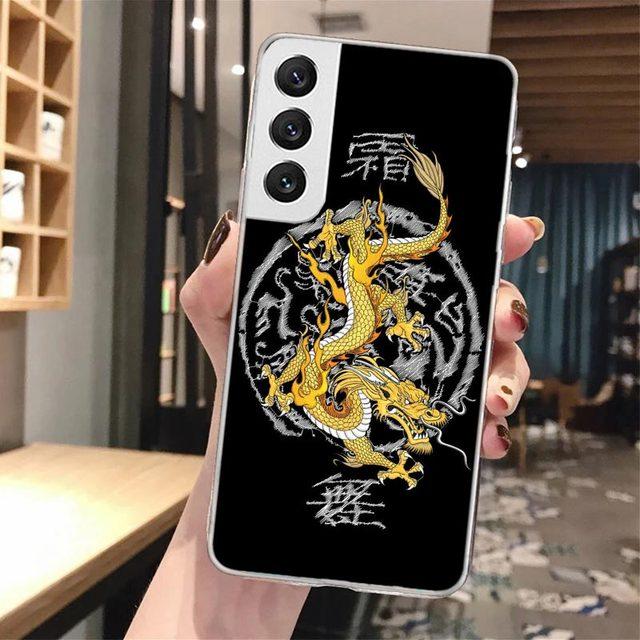 Asian Dragons Animal Tattoo Cool Soft Phone Case For Samsung Galaxy S23 S22 Ultra S21 Plus S20 Fe S10 Lite S9 S8 +S10e S7 Edge