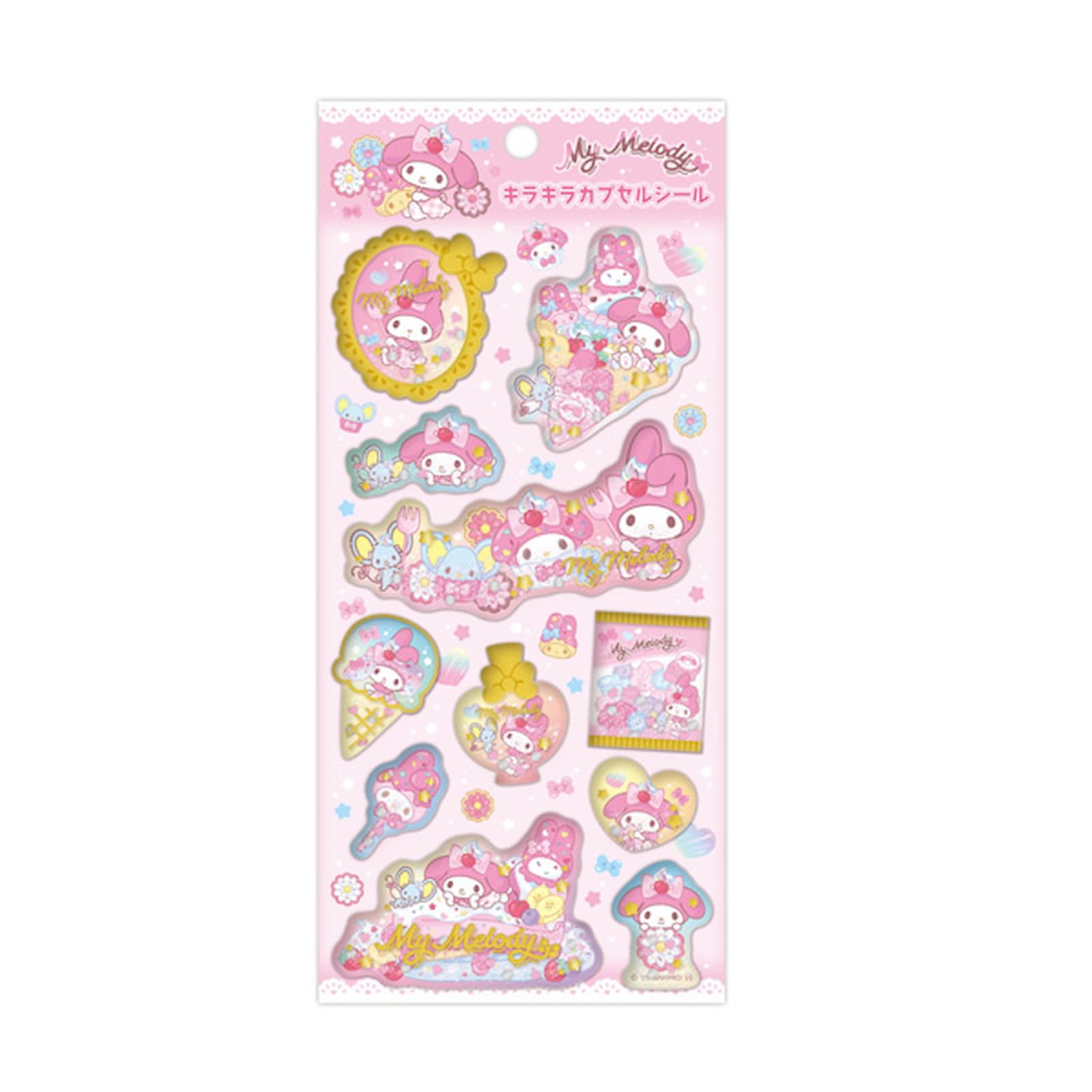 

Компания K Персонажи Sanrio Сверкающая Капсульная Наклейка 2 Моя Мелоди SAC-KCP2-MM