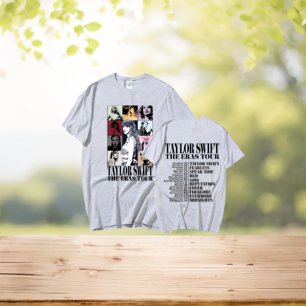 Tylor Street Fashion Cotton T-shirt Cartoon Pattern Straight Type Youth Teenager Trendy Casual Short Sleeve Round Neck Tee