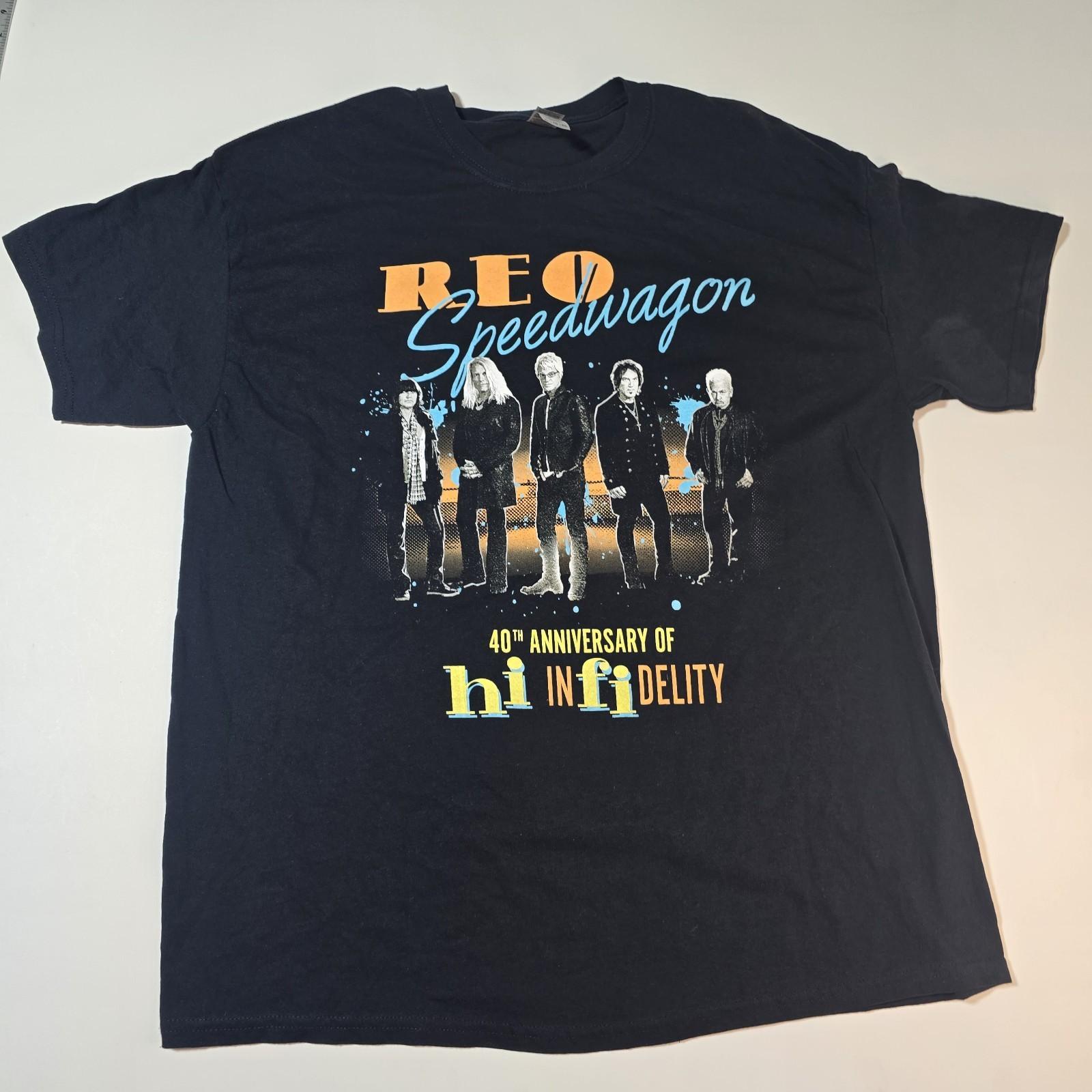 REO Speedwagon Tour T Shirt 2021 Hi Infidelity 40th Anniversary Rock Size 2XL XXXXL