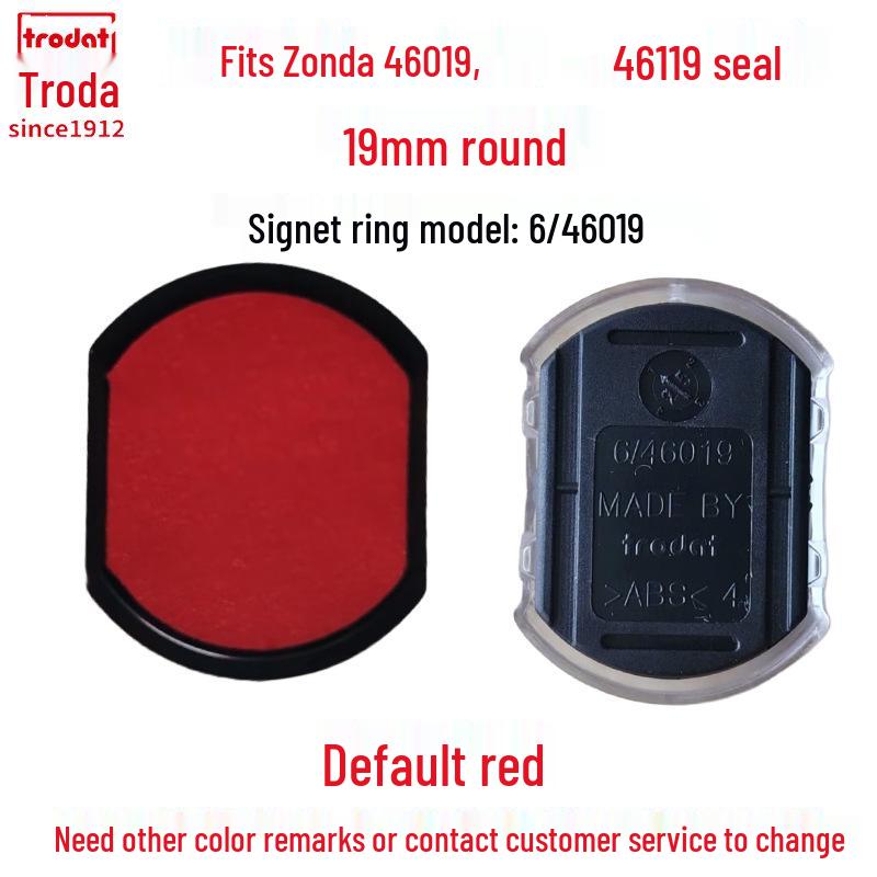 Zhuoda Ronde Zelfinktende Stempel Inktpatroon Vervanging 6/4642 46040