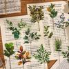 Yuezhen Retro Nature Sticker Pack: Flowers & Butterflies for Children's Handbooks