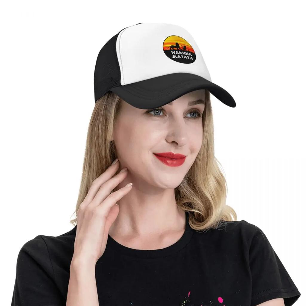 Classic Hakuna Matata Baseball Cap Unisex Women Adjustable Funny Timon Pumba Trucker Hat Sun Protection Snapback Caps