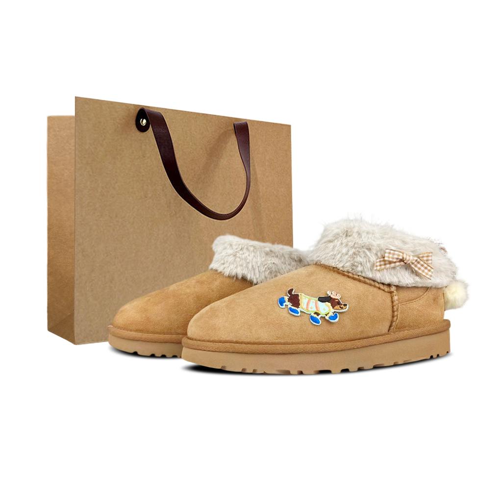 UGG CLASSIC ULTRA MINI Thermal Ankle Length Snow Boots Women's Brown 1116109-CHE(Team373-BOX)
