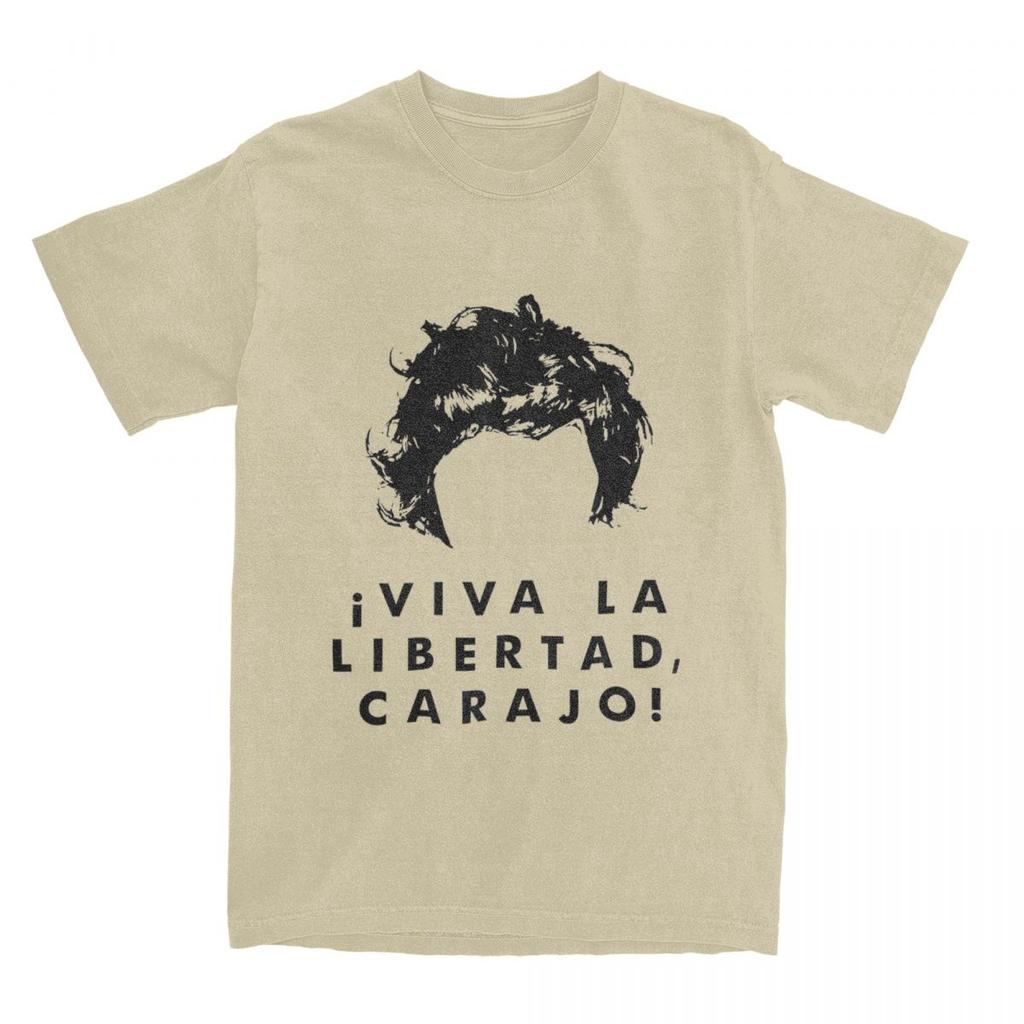 LIVE FREEDOM BLACK MILEI T-Shirt javier milei Neuheits-T-Shirts Kurzarm-T-Shirt Sommer Baumwolle O-Ausschnitt Übergröße Kleidung