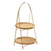 Japanese Style Rice Husk Tiered Serving Plate Set