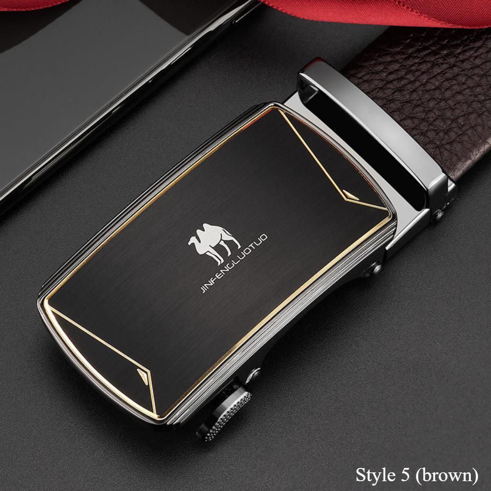 

Автоматическая пряжка из натуральной воловьей кожи, деловой мужской ремень, мужской ремень из натуральной кожи, ремень для брюк 130cm