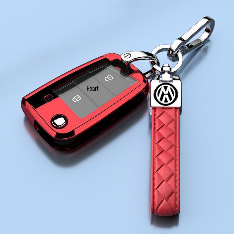 Luxury Key Case for 15-21 Volkswagen Lamando - Foldable Design for Men and Women