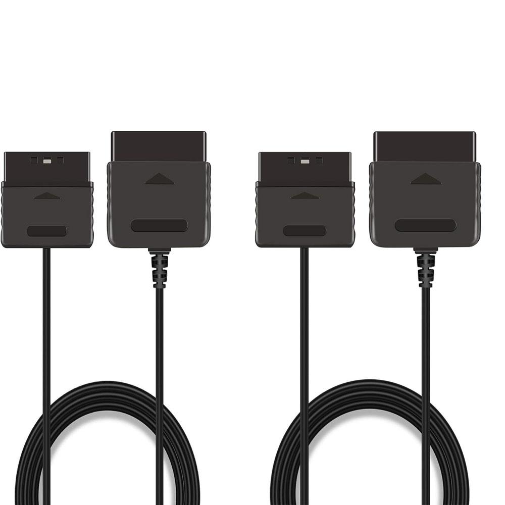 

High Quality 2PCS 6ft Controller Cord Extension Cable For PlayStation2 PS2 / PS1