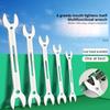 6-27MM Universal Double Ended Wrench Open End Pocket Ratchet Wrench Combination Spanner Set for Home Repairs Maintenance Tools