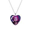 Anime K-pop Demon Heart Shape Pendant Necklace Cartoon Character Idol Jewelry Gifts