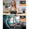 Electric Lunch Box for Men, Women & Adults - 80W Fast Heating - Heated Lunch Box with Dual 1.5L SS Containers - Portable Food Warmer for Car, Truck,
