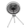 Camping Fan with Tripod 3 In 1 3 Speeds Oscillating Portable Standing Outdoor Fan with Light and Phone  R for Tent Fishing Picnic
