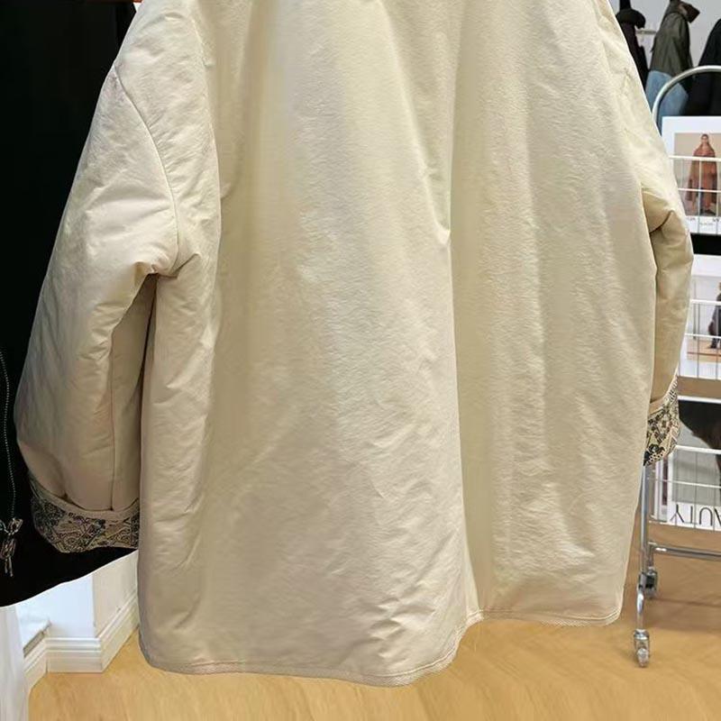 Coat for Women Cotton Autumn Winter Thickened Casual Oversize Double Layer Windbreaker Waterproof Jacket