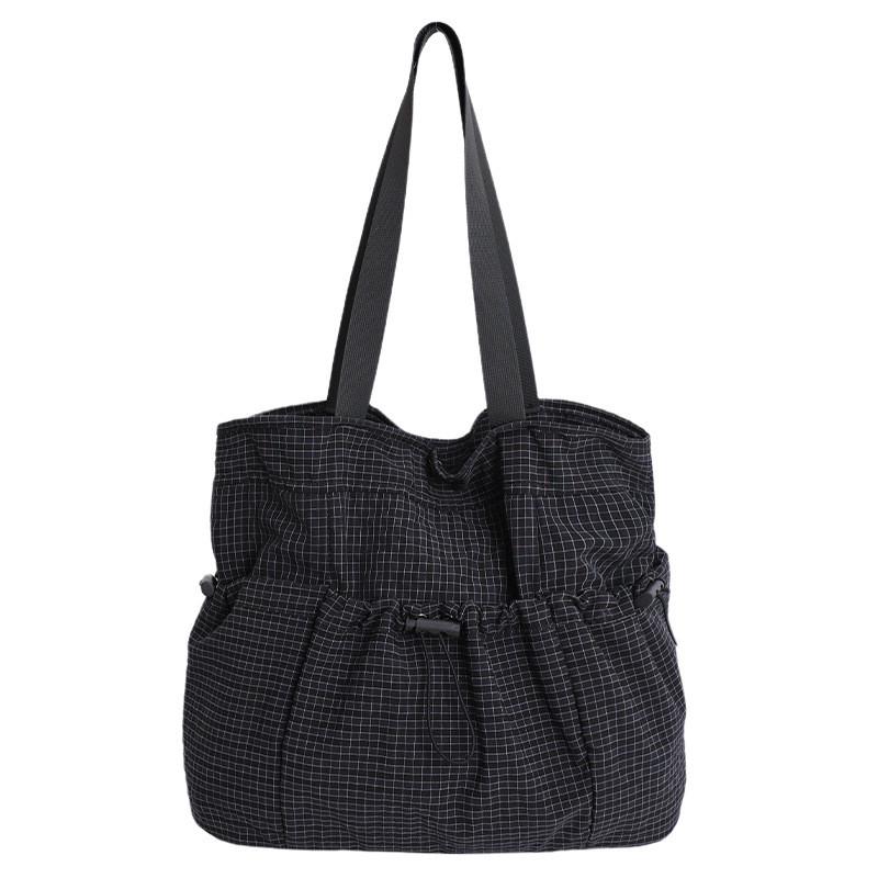 Nylon Tote Bag With Stitching For Casual Urban Daily Use