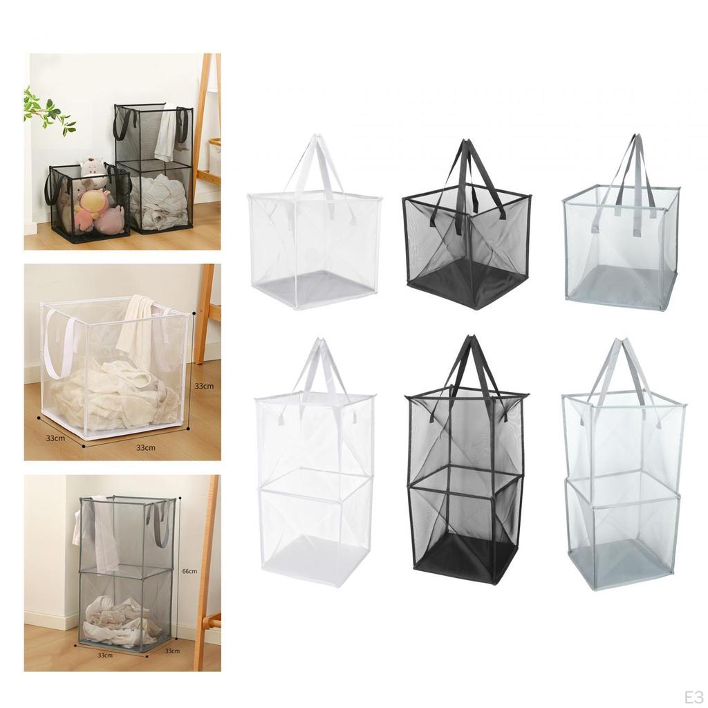 Collapsible Laundry Basket, Portable Storage Foldable Basket for Travel, Dorm,