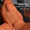 Ideal L6-L9 Car Headrest Lumbar Support Pillow - High-Grade Suede Plush for Neck Protection and Interior Enhancement