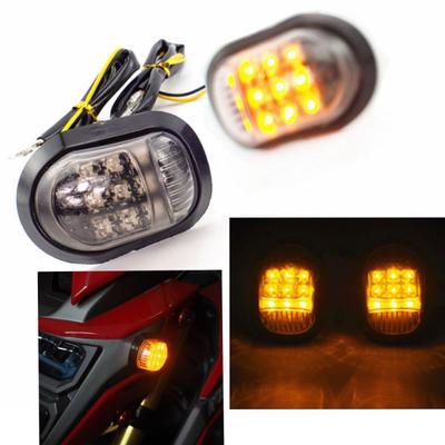 2PCS Luz de Pisca de Motocicleta 12V LED Piscas Indicadores Piscas Universais para