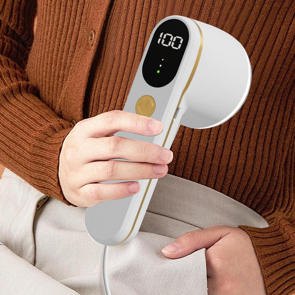 Fabric Shaver For Clothing Type-C Charging Rechargeable Hair Ball Trimmer For Clothes Portable 3 Speed Intelligent Digital