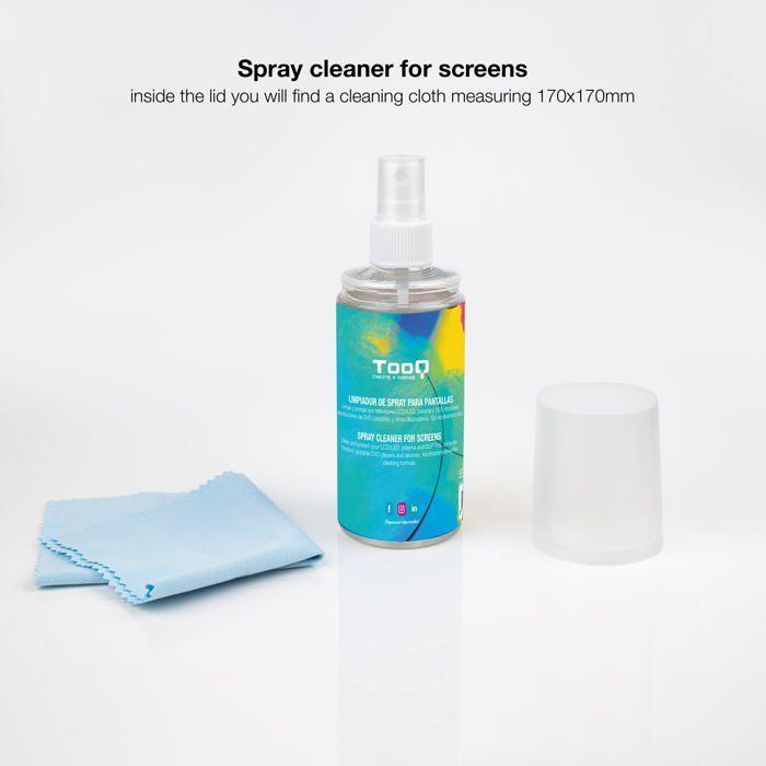 Tooq - TQSC0016 - Kit de Nettoyage d'ecran en Spray avec Chiffon Microfibre