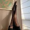 Sexy Fishnet Stockings Black Lolita Body High Socks Kawaii Long Fish Net Pantyhose Mesh Tights Lingerie Skin JK Waist Hosiery
