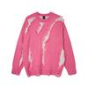 Vintage American Style Oversized Knit Sweater Teens Warm Thick Fuzzy Pullover Streetwear