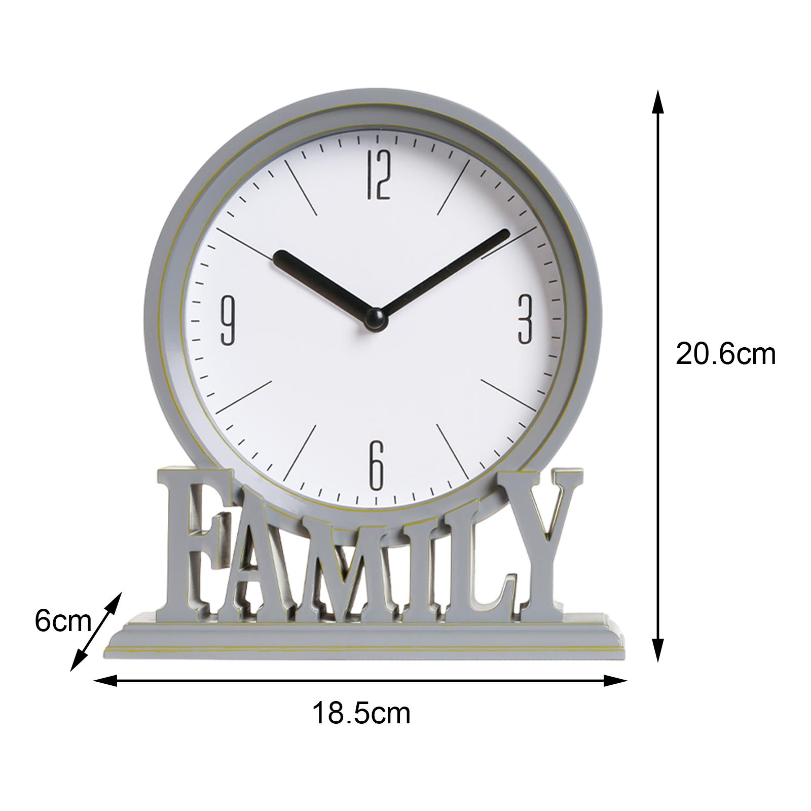 

Вінтажний європейський дерев яний годинник Колекція домашнього декору Годинник «Просте життя» для дому, настільний, для настільного дисплею
