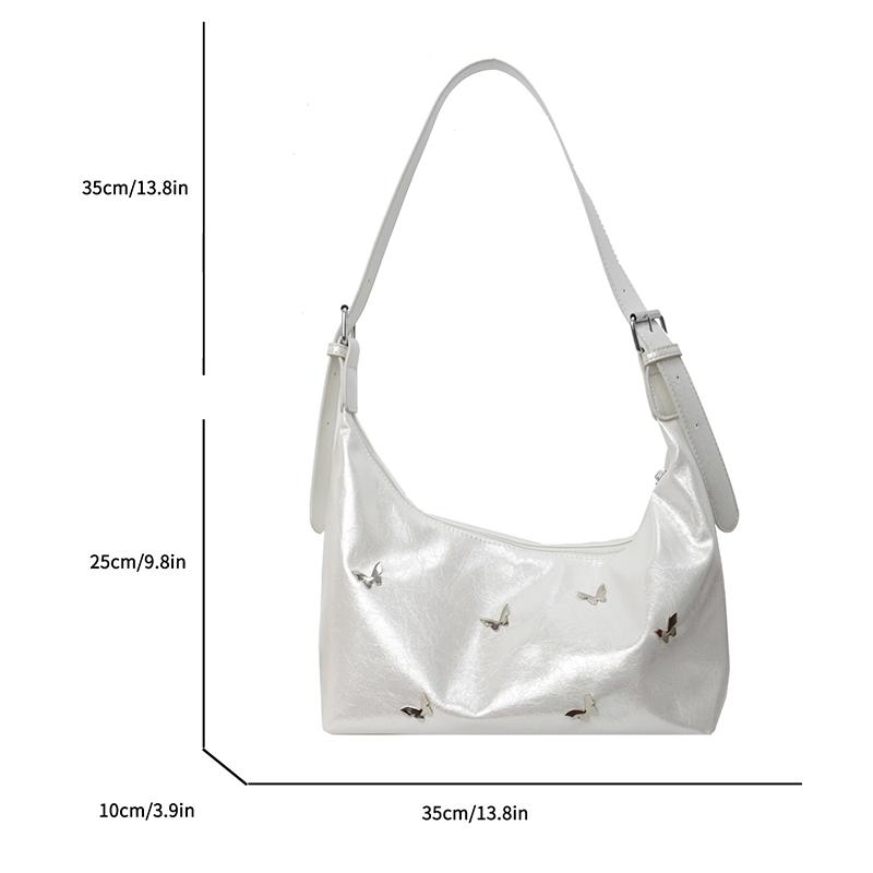 Модная плиссированная сумка-бабочка подмышкой для женщин — фото 10