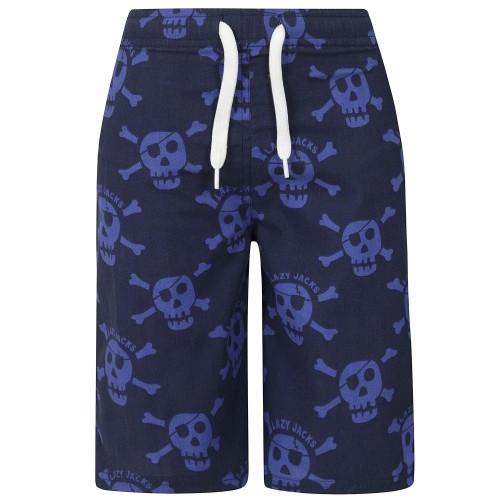 Lazy Jacks Boys Skull And Crossbones Board Shorts