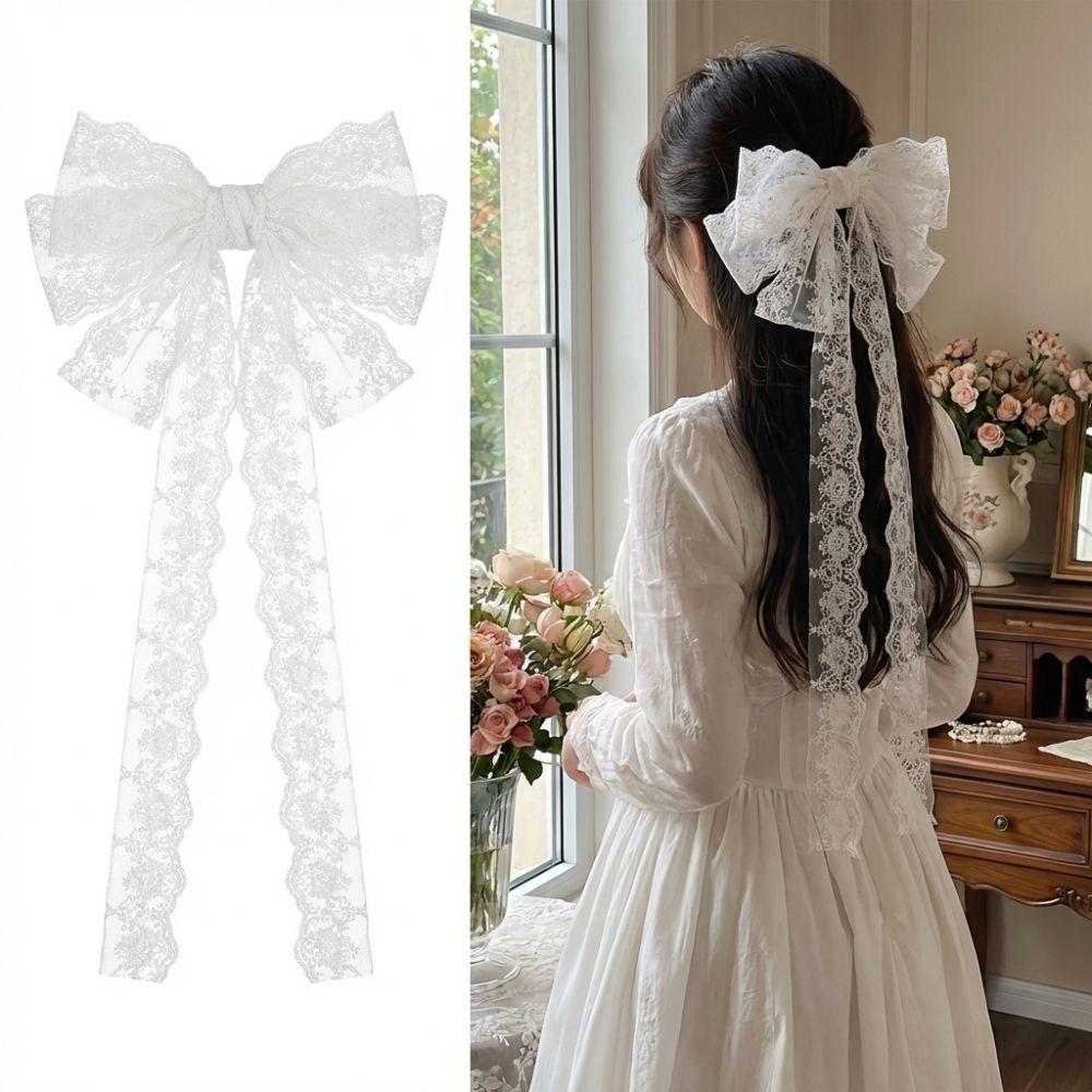 Butterfly Shap Ribbon Hair Clip Elegant Design Back Head Hair Clip  Daily Use