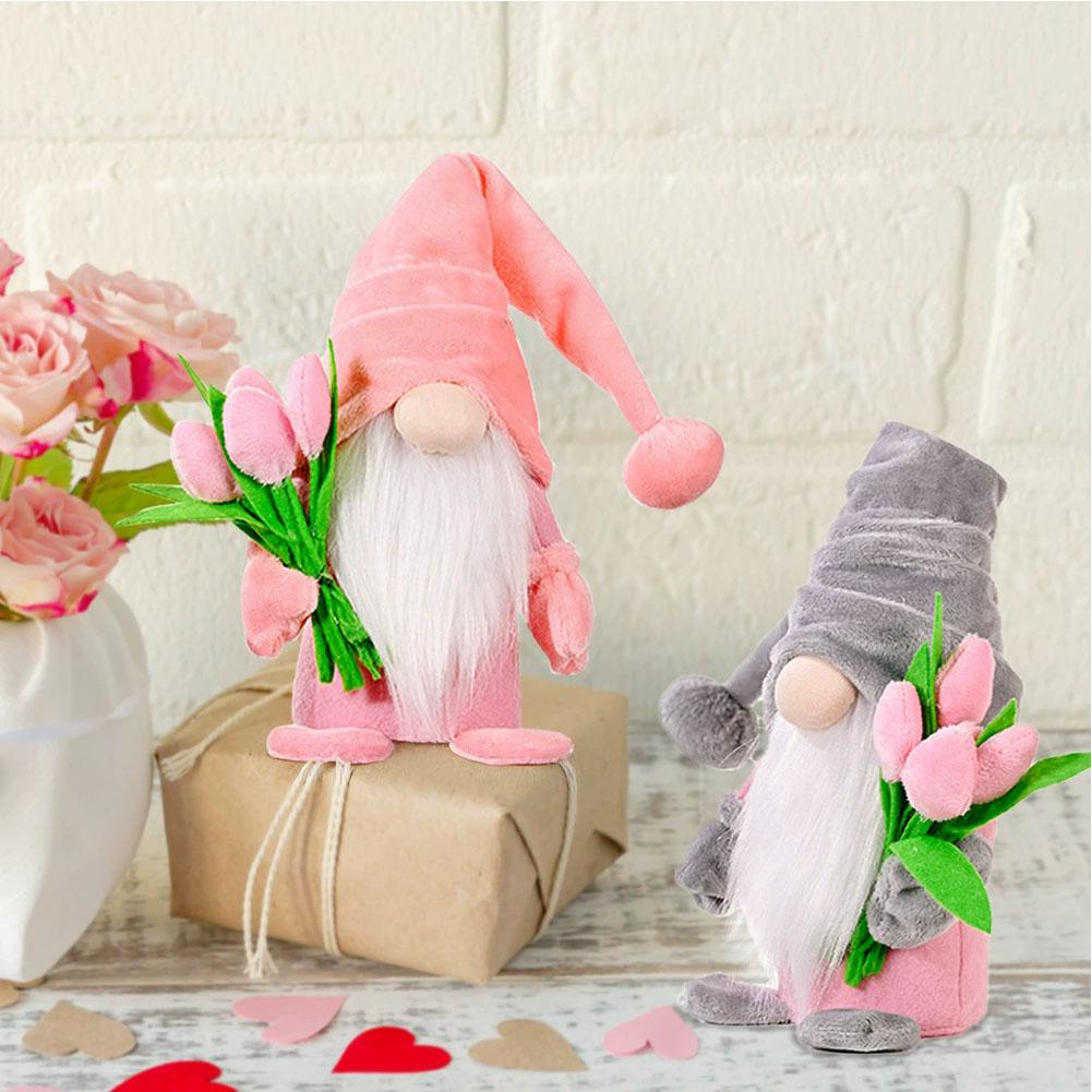 1/2PCS Gnomes Decorations For Home, Spring Summer Fall Tiered Tray Decor, Gnomes Plush for Mothers Valentines Thanksgiving Day