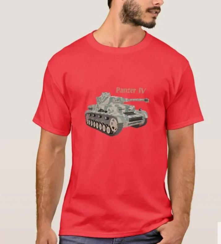 German Panzer IV WWII Medium Tank Military Enthusiasts TShirt Summer Cotton Short Sleeve ONeck Mens T Shirt New S3XL
