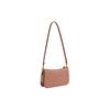 Coach Penn 21 Solid Color Embossed Letter Hardware Zipper Closure Patent Leather Underarm Handheld Shoulder Bag Small Women Handbags Pink CM552-B4A80