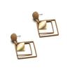 New Personalized and Creative European and American Style Geometric Square Earrings, Fashionable and Simple Versatile Earrings, Popular Earrings.
