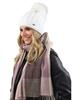 Warm Women'S Winter Hat With A Pompom, Fleece-Lined Beania Uni