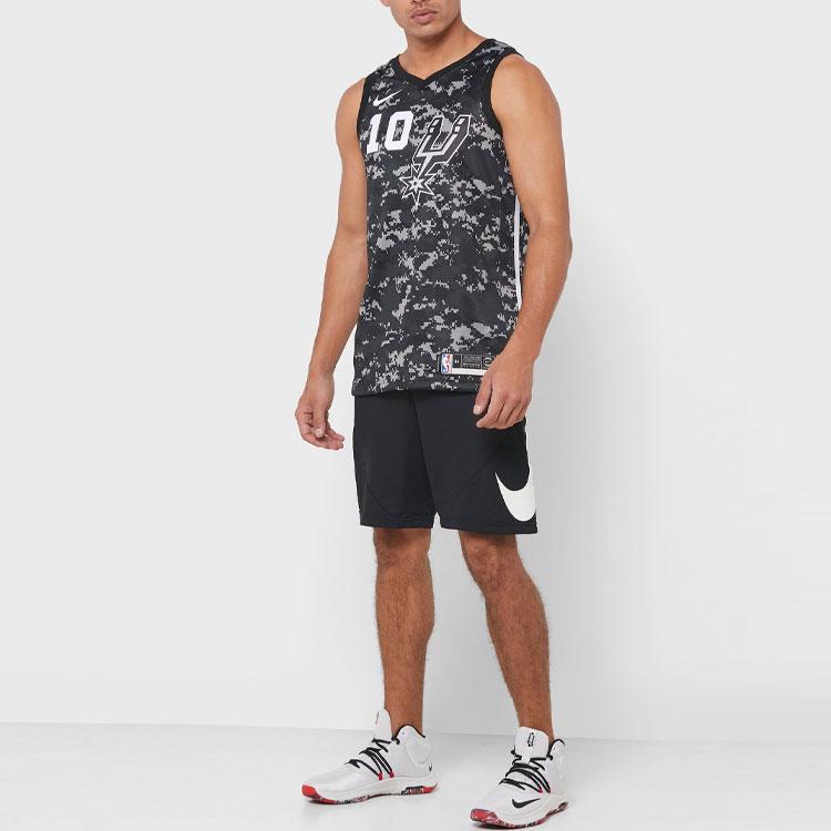 Nike NBA City Edition Jersey, Spurs, Demar Derozan, Fan Version, 2018-19 Season, Camouflage Men Tops Black AJ4644-014