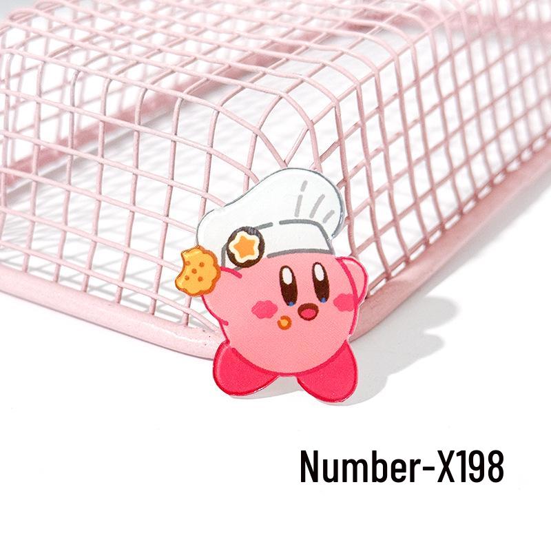 Милый акриловый модный значок Кирби - Мультяшный аксессуар для одежды