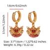 1 Pair Luxury Geometric Shapes Dangle Earrings for Women Zirconia Earring Jewelry Wedding Party Accessories