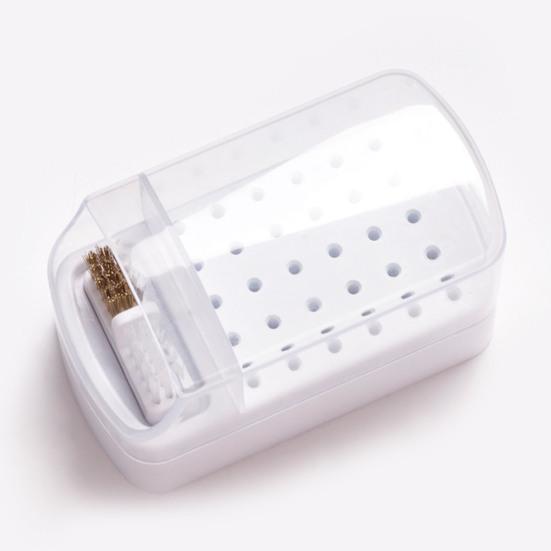 Manicure Drill 30 Stand Visible Dustproof Washable Bit Multi-grid Design Slots Nail Art Drill Grinding