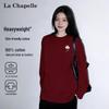 La Chapelle Women's Floral Print Cotton Long Sleeve T-Shirt