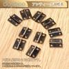 Dophee 16*13mm Flat Hinges, Mini Hinges, Wooden Box Hinges, Antique Style Door Hardware, Crafts, Handmade Parts, Hardware, Screws Included, 10 Pieces