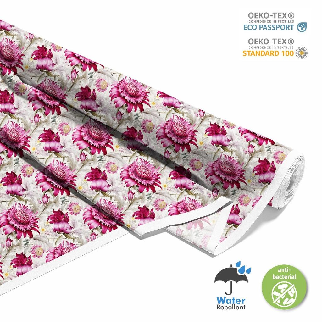 Outdoor Dekostoffe Oxford - Motiv Blumen I Dx5322