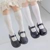 Lace Thin Calf Sock for Kids Girl Simplicity Chic Floral Heart Children's Sock Nylon Elastic Mesh Breathable School Sock