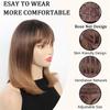 Stained Inner Buckle On the Top of the Head Straight Hair Headband for Women Synthetic Wig for Easy Wearing Daily Party Use